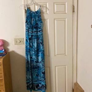 Beautiful summer pattern long dress. Sleeveless